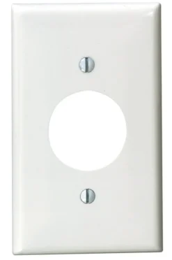Leviton White 1 gang Nylon Outlet Wall Plate 1 pk