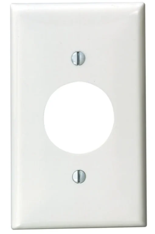 Leviton White 1 gang Nylon Outlet Wall Plate 1 pk