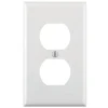 Leviton White 1 gang Nylon Duplex Outlet Wall Plate 1 pk (Pack of 20)