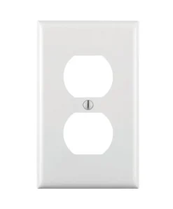 Leviton White 1 gang Nylon Duplex Outlet Wall Plate 1 pk (Pack of 20)