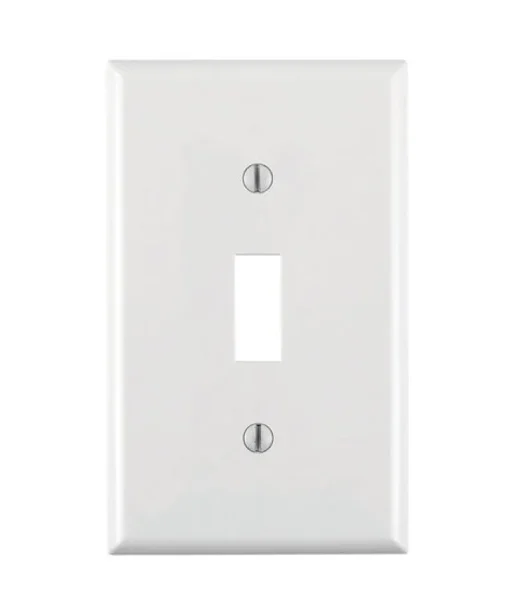 Leviton White 1 gang Nylon Toggle Wall Plate 1 pk (Pack of 20)