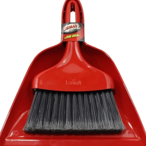 Libman 10 in. W Fine Recycled PET Dust Pan with Whisk Broom