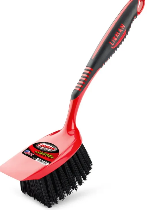 Libman 2.5 in. W Hard Bristle 6.5 in. Plastic/Rubber Handle Brush