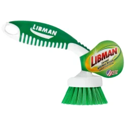 Libman 2 in. W Hard Bristle 4 in. Plastic/Rubber Handle Kitchen Brush