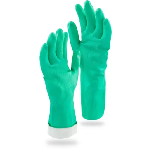 Libman 1318 Medium Turquoise Heavy Duty Latex-Free Nitrile Gloves