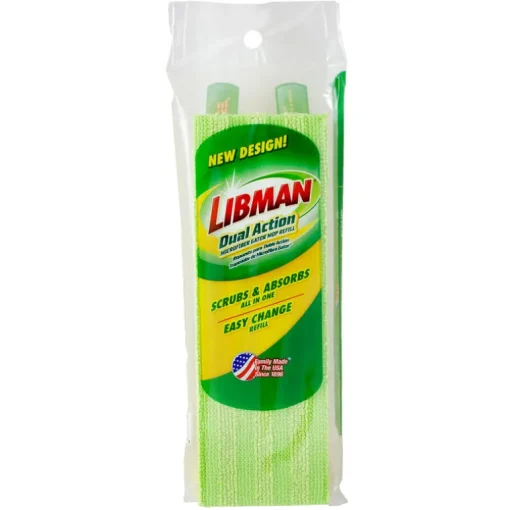 Libman Gator Green/White Wet Extra Absorbent Cellulose Mop Refill 9 L x 4.3 W in.