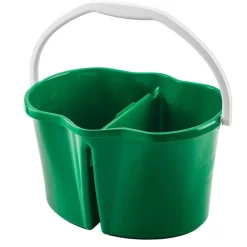 Libman Green Plastic Commercial & Residential Clean & Rinse Oval Bucket 4 gal.