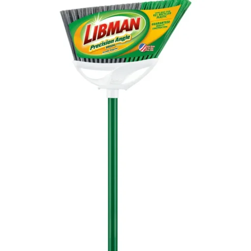 Libman Precision Angle 11-1/2 in. W Stiff Plastic Broom (Pack of 6)