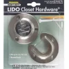 Lido 1-5/16 in. D Brushed Steel Closet Flange Set