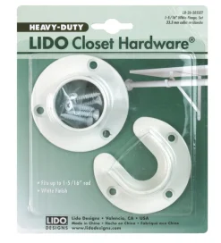 Lido 1-5/16 in. D Powder Coated Steel Closet Flange Set