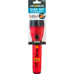 Life+Gear Glow 8 lm Red LED Flashlight LR44 Battery