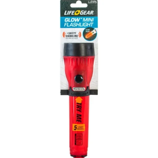 Life+Gear Glow 8 lm Red LED Flashlight LR44 Battery