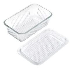 Lifetime Clear Glass Glass Butter Dish Butter Dish 1 pk (Pack of 4)