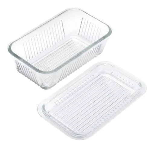 Lifetime Clear Glass Glass Butter Dish Butter Dish 1 pk