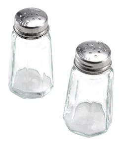 Lifetime Clear Glass Salt and Pepper Set Salt and Pepper Set 2 pk