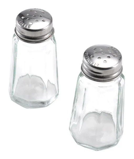 Lifetime Clear Glass Salt and Pepper Set Salt and Pepper Set 2 pk