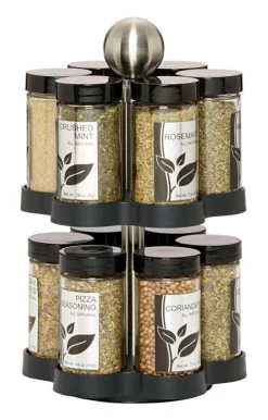 Lifetime Kamenstein Madison ABS/Stainless Steel Spice Rack 12 cups