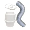 LINT TRAP KIT SLV/WH 5'L