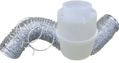 LINT TRAP KIT SLV/WH 5'L