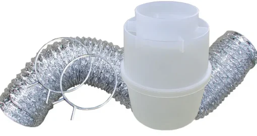 LINT TRAP KIT SLV/WH 5'L