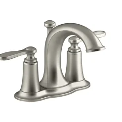 Linwood Lavatory Faucet, Double Handle, Brushed Nickel