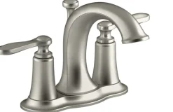 Linwood Lavatory Faucet, Double Handle, Brushed Nickel