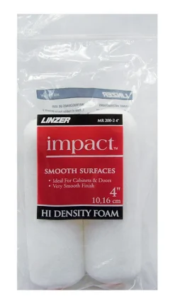 Linzer Impact Foam 4 in. W X 1/4 in. Mini Paint Roller Cover 2 pk