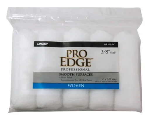 Linzer Pro Edge Woven 4 in. W X 3/8 in. Mini Paint Roller Cover 5 pk