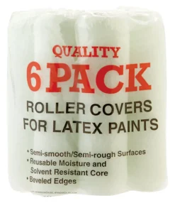Linzer Synthetic Blend 9 in. W X 3/8 in. Regular Paint Roller Cover 6 pk