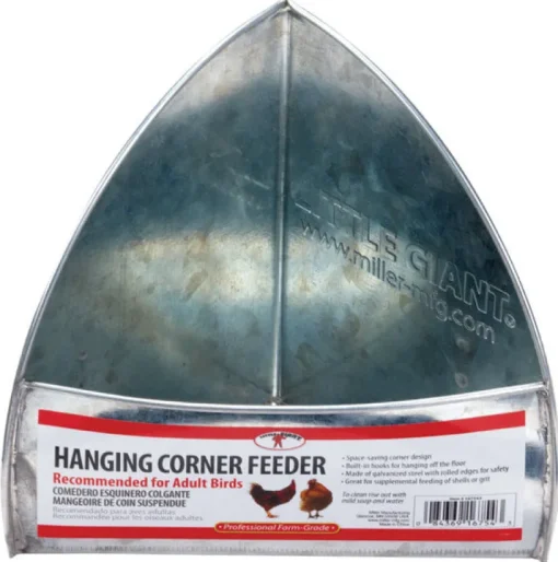 Little Giant 32 oz Hanging Corner Feeder For Poultry