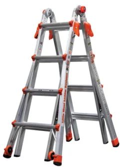 Little Giant Velocity 17 ft. H Aluminum Telescoping Multi-Position Ladder Type IA 300 lb. capacity