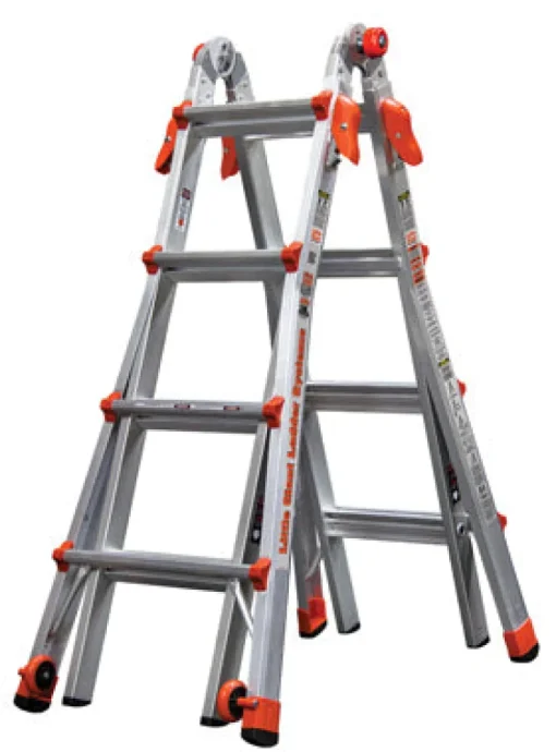 Little Giant Velocity 17 ft. H Aluminum Telescoping Multi-Position Ladder Type IA 300 lb. capacity