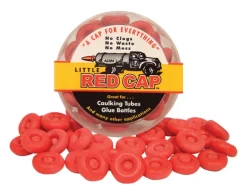 Little Red Cap Professional Grade Red Latex Reusable Caulking Caps (Pack of 10)