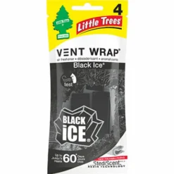 Little Trees Vent Wrap Black Ice Scent Car Air Freshener 4 pk (Pack of 24)