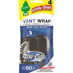 Little Trees Vent Wrap New Car Scent Car Air Freshener 4 pk
