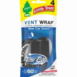 Little Trees Vent Wrap New Car Scent Car Air Freshener 4 pk