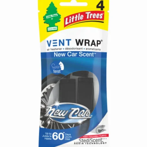 Little Trees Vent Wrap New Car Scent Car Air Freshener 4 pk