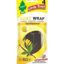 Little Trees Vent Wrap Vanillaroma Scent Car Air Freshener 4 pk (Pack of 24)