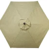 Living Accents Avalon 9 ft. Tiltable Brown Patio Umbrella