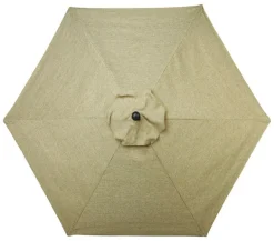 Living Accents Avalon 9 ft. Tiltable Brown Patio Umbrella