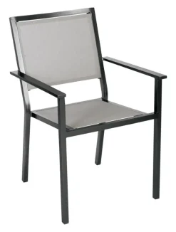 Living Accents Black Aluminum Frame Sling Chair