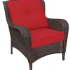 Living Accents Cedarbrook 2 pc. Brown Steel Frame Chair Red