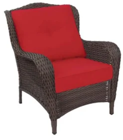 Living Accents Cedarbrook 2 pc. Brown Steel Frame Chair Red