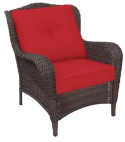 Living Accents Cedarbrook 2 pc. Brown Steel Frame Chair Red