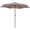 Living Accents 9 ft. Tiltable Tan Market Umbrella