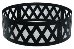 Living Accents 12 in. H X 36 in. W Steel Round Round Fire Ring For Wood