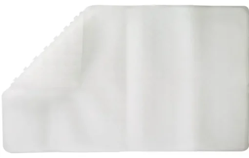 Living Accents 28 in. L X 16 in. W Clear Thermo Plastic Elastomer Bath Mat Latex Free
