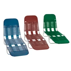 Living Accents Adjustable Adjustable Backrest Folding Chaise Assorted (Pack of 5)