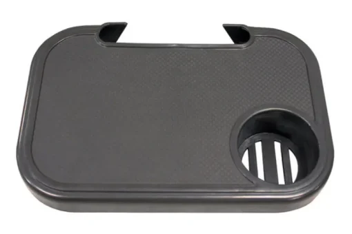 Living Accents Black Plastic Snap-On Side Tray (Pack of 6)