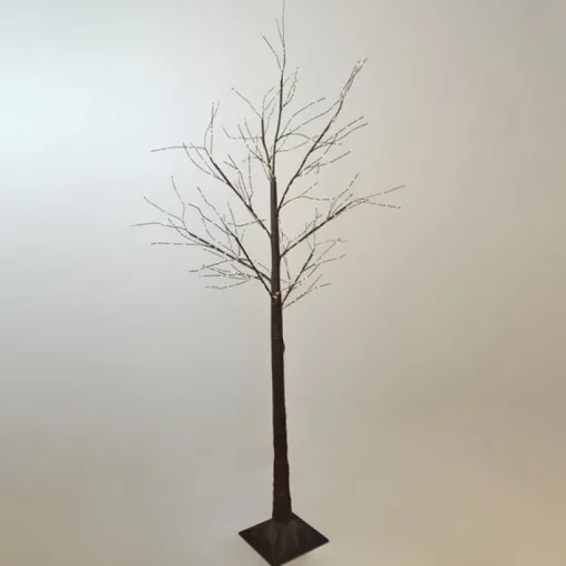 Living Accents Brown Plastic 70.9 in. H Micro Light Tree Outdoor Decoration